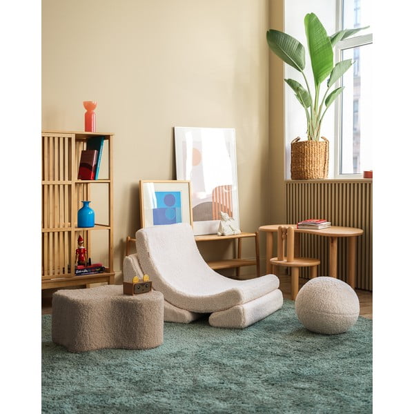 Кремав детски стол от букле Moon – Wigiwama-image-3