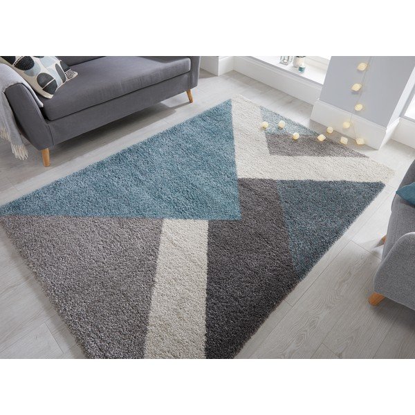 Синьо-сив килим , 120 x 170 cm Zula - Flair Rugs-image-4