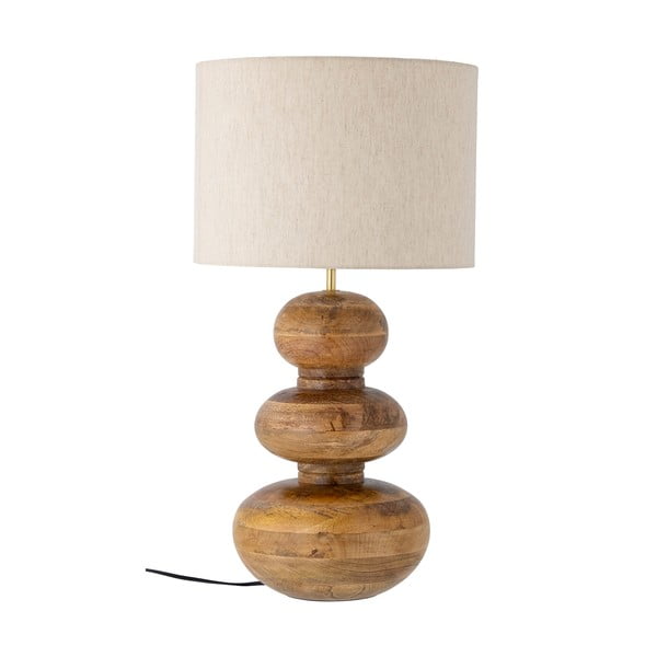 Кафява настолна лампа с текстилен абажур (височина 66 cm) Diwa - Bloomingville