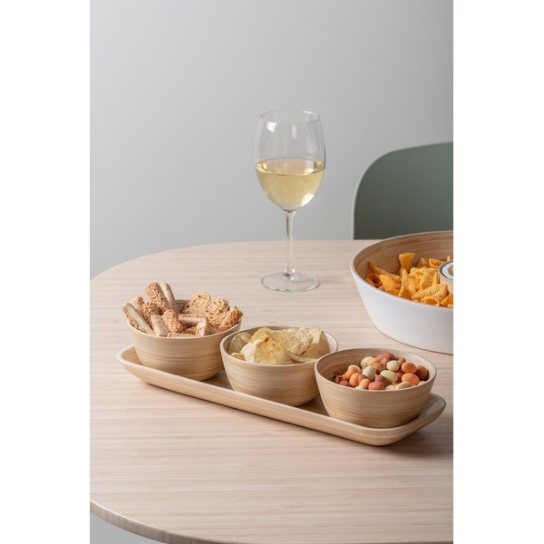 Бамбуков комплект за сервиране в естествен цвятPuro – PT LIVING-image-1