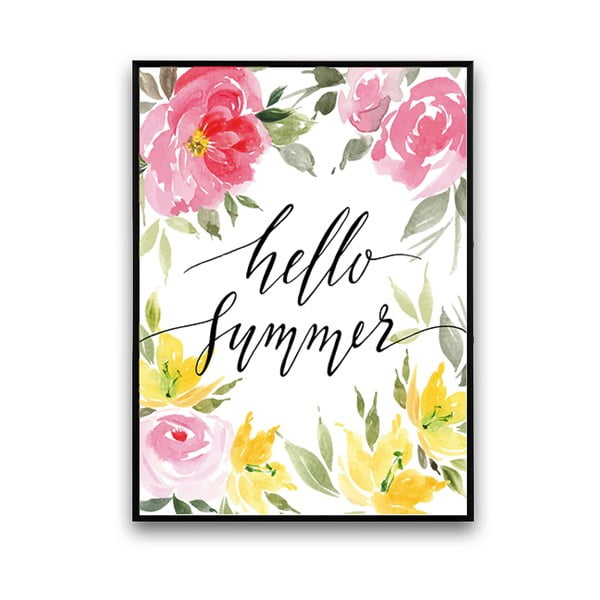 Plakát Hello Summer, 30 x 40 cm