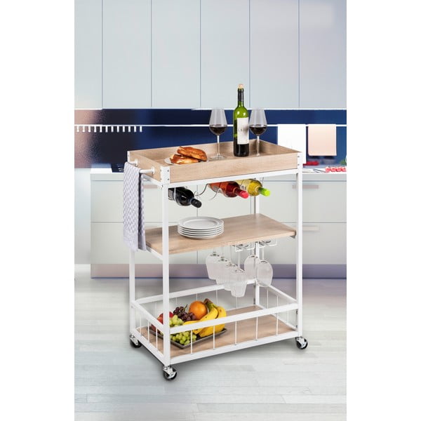 Маса за сервиране на колела 40x80 cm Rustico - Wenko-image-1