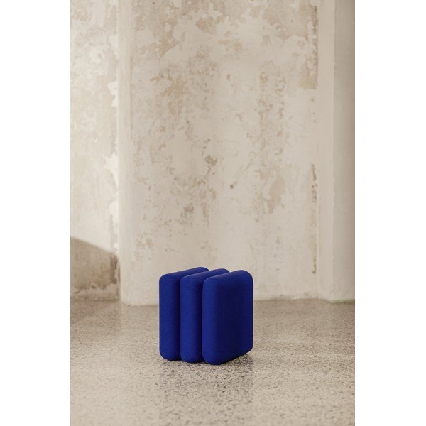 Синя вълнена табуретка Radd – noo.ma-image-1