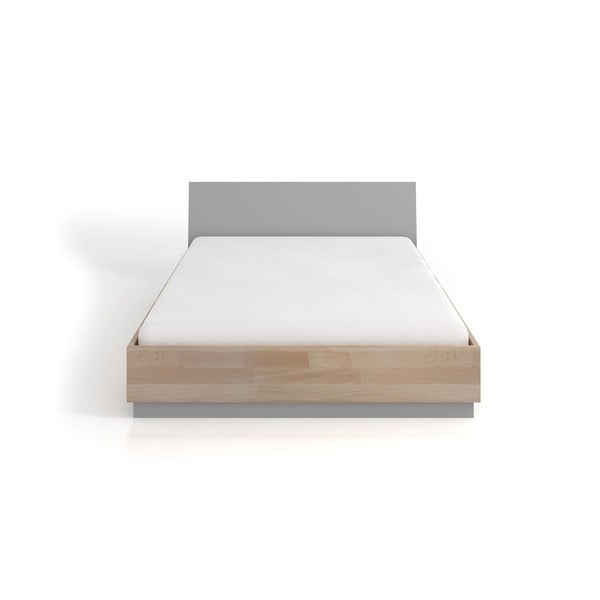 Двойно легло с място за съхранение от букова и борова дървесина SKANDICA Finn BC, 200 x 200 cm - Skandica