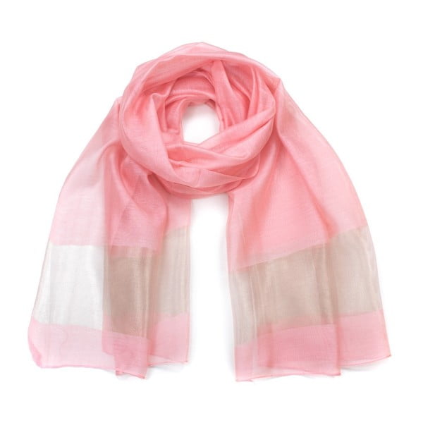 Světle růžový šátek Art of Polo Corrdia
