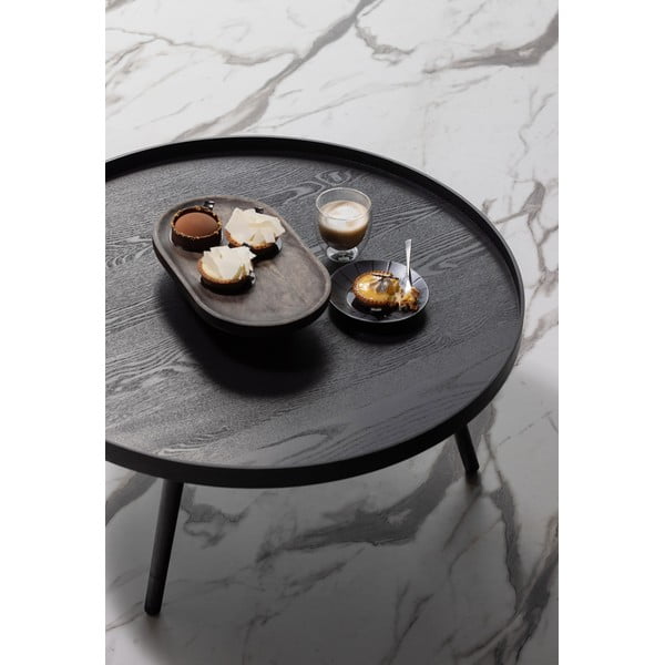 Черна масичка за кафе, Ø 78 cm WOOOD Mesa-image-1