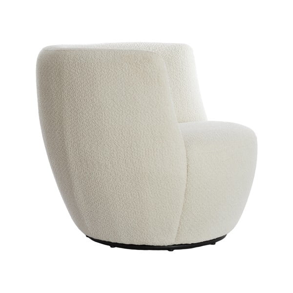 Бяло кресло от плат букле Senja – Light & Living-image-3