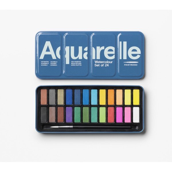 Акварелни бои в комплект  Aquarelle – Printworks