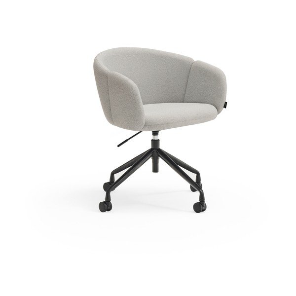 Светлосив тапициран офис стол Add – Teulat