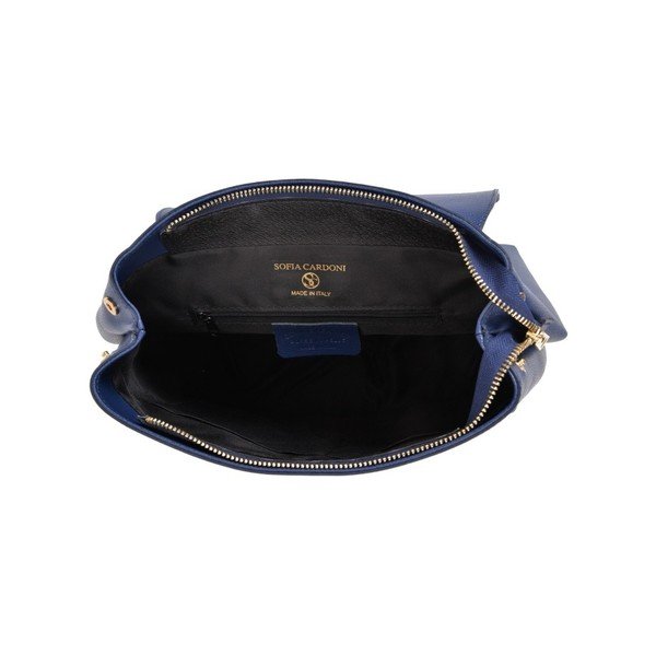 Синя кожена раница Angelica - Sofia Cardoni-image-3