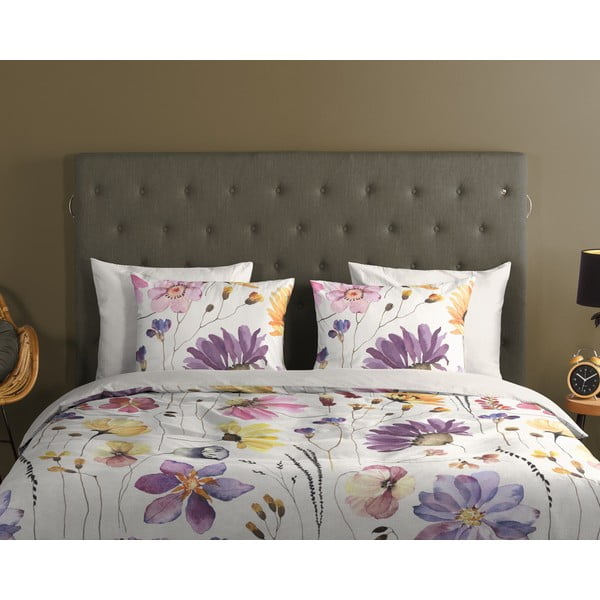 Бяло памучно спално бельо за единично легло 140x200 cm - Good Morning-image-2