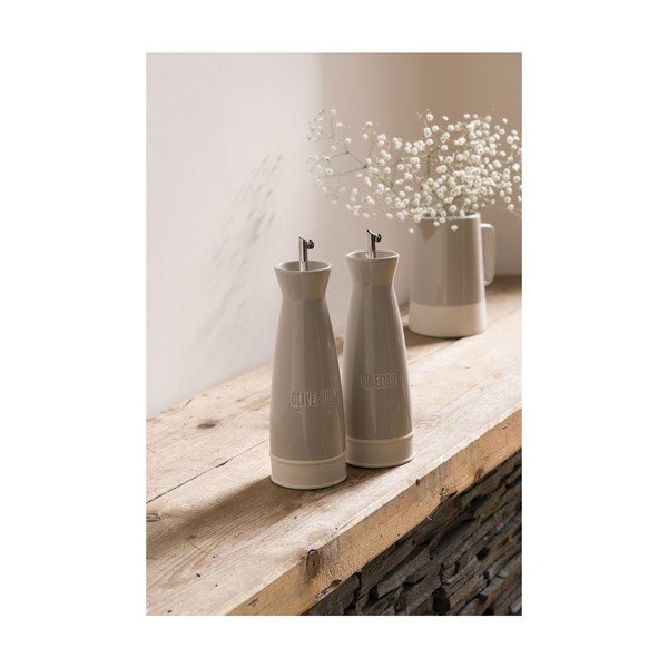 Sada 2 hnědých kameninových nádob s nálevkami na olej a ocet Premier Housewares, 528 ml-image-4