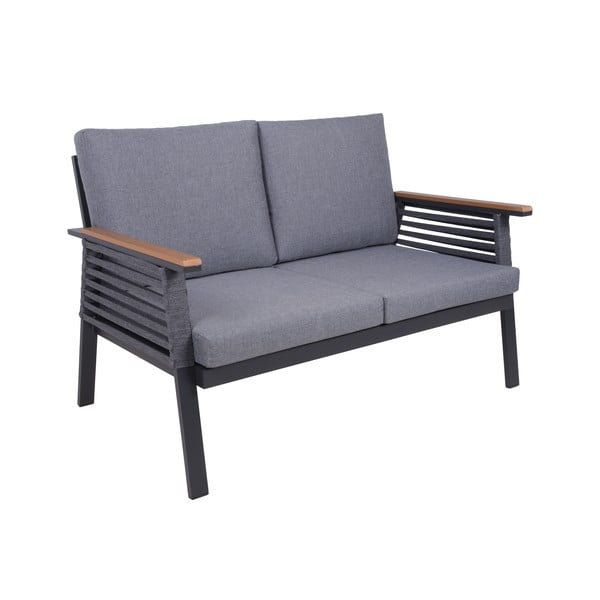 Тъмносив алуминиев градински комплект за отдих за 4 души Denia – Garden Pleasure-image-2