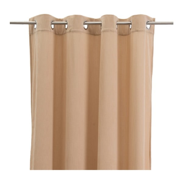 Светлокафяво перде от рипсено кадифе 140x260 cm Merely – Casa Selección