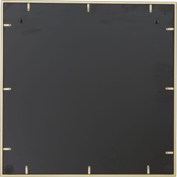 Стенно огледало с метална рамка в златисто, 70 x 70 cm Clarita - Westwing Collection-image-1