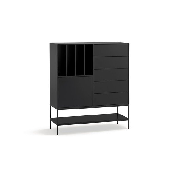 Черно шкафче 120x140x45 cm Platt – Teulat-image-2