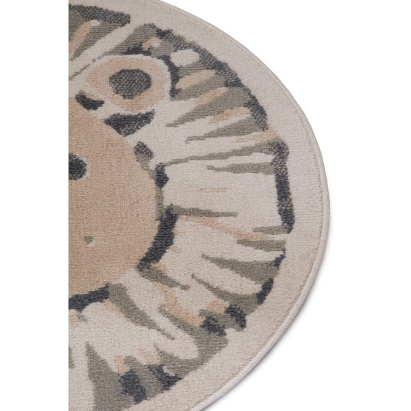 Бежов детски килим ø 100 cm Lion - Hanse Home-image-1