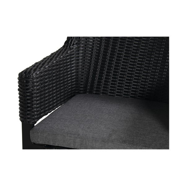 Черен пластмасов градински стол Cairo - Hartman-image-4