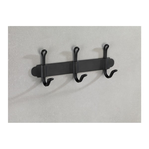 Черна тройна самозадържаща се кука за стена Nostalgia - Wenko-image-4