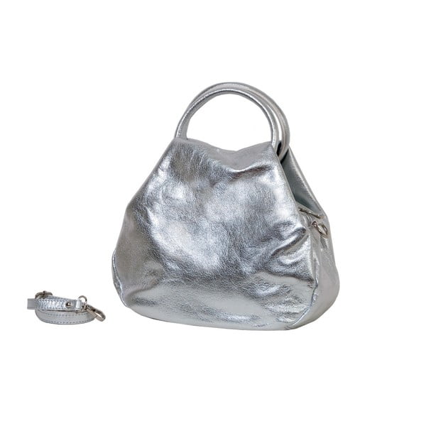 Stříbrná kabelka z pravé kůže Andrea Cardone Dolcezza