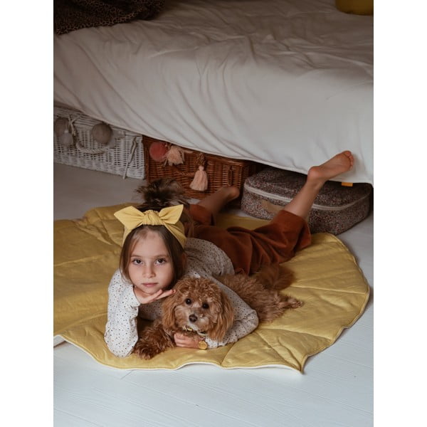 Жълто бебешко одеяло за игра Honey - Moi Mili-image-2