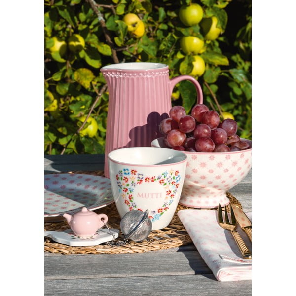 Розова порцеланова десертна чиния Laurie, ø 20,5 cm - Green Gate-image-1