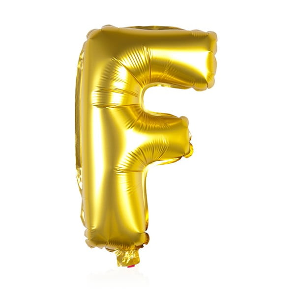 Balónek F zlaté, 30 cm