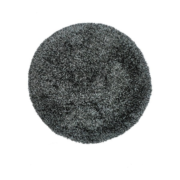 Tmavě šedý ručně vyráběný koberec Obsession My Touch Me Stone, ⌀  60 cm