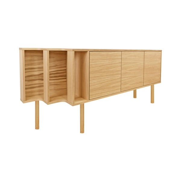 Скрин от декор от дъб  в естествен цвят 189x65x44 cm Shift – Woodman-image-4