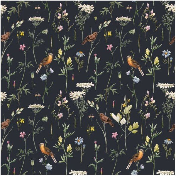 Тапет 100x280 cm Meadow with Birds – Dekornik