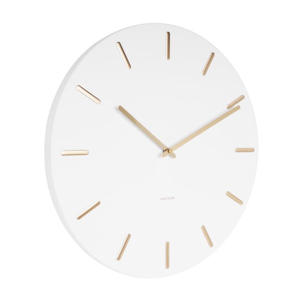 Бял стенен часовник Charm - Karlsson-image-1