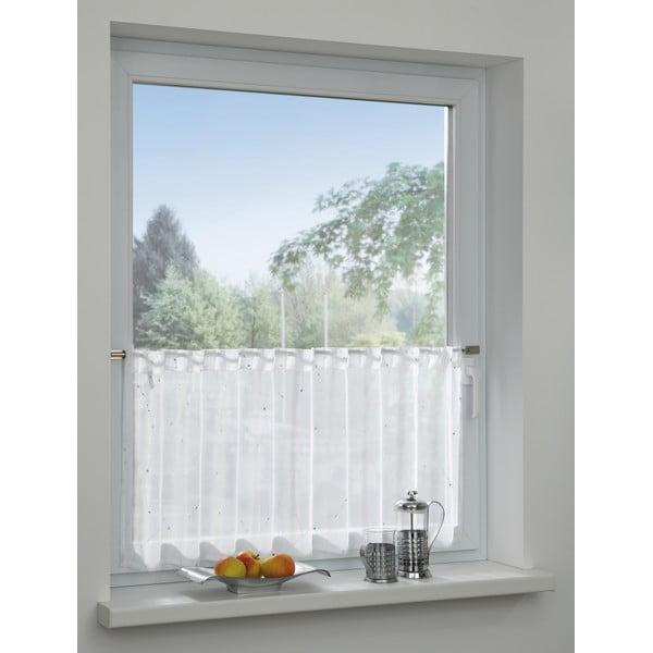 Бяла завеса 45x140 cm Jacquard - Gardinia-image-1