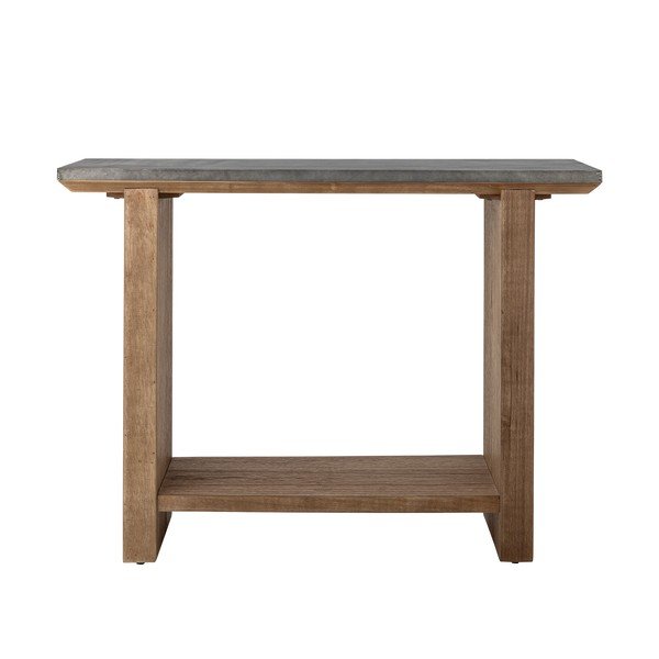 Конзолна маса с метална плоча в естествен цвят 40x110 cm Riva – Bloomingville-image-2