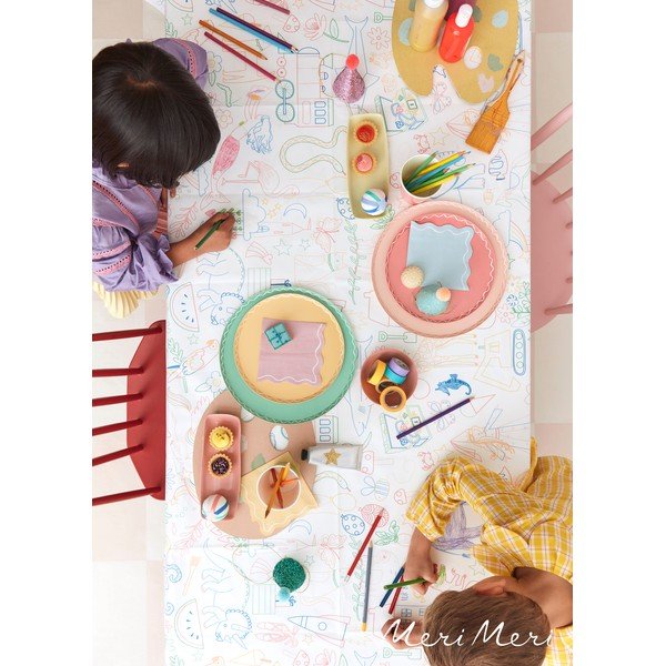 Покривка за маса оцветяване 127x239 cm Colour In – Meri Meri-image-1