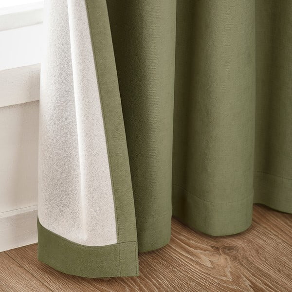 Затъмняващи пердета в комплект от 2 бр. в цвят каки 117x229 cm Wilson – Catherine Lansfield-image-2