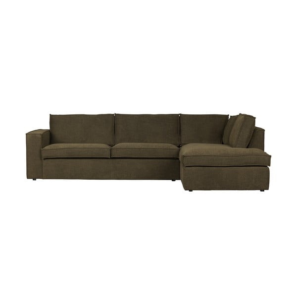 Тъмнозелен ъглов диван , десен ъгъл Freddie - WOOOD