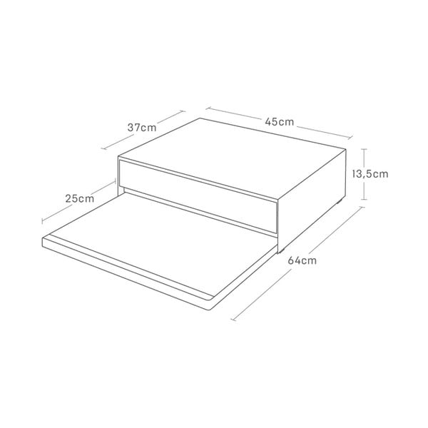 Метален допълнителен рафт Tower – YAMAZAKI-image-2