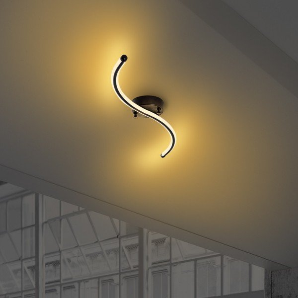 Черно LED осветително тяло за таван 10x67 cm Yilan – Opviq lights-image-4