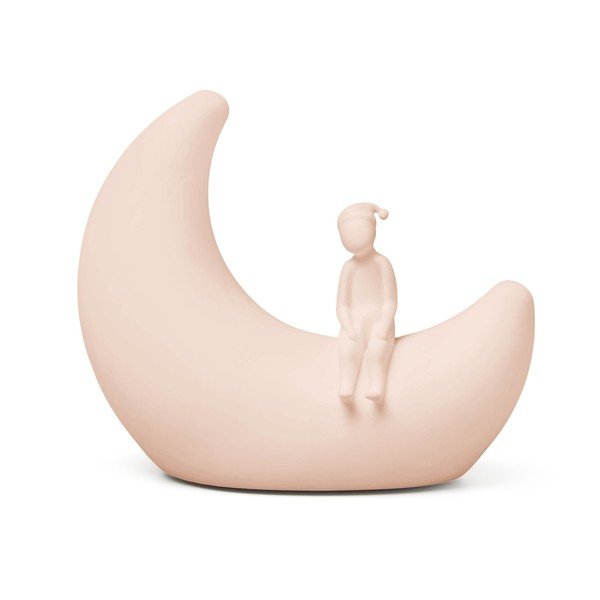 Светлорозова детска нощна лампа Moon Shell – Cam Cam Copenhagen