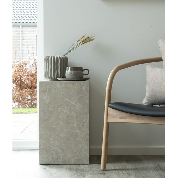 Странична масичка от декор от мрамор 30x30 cm Prague – House Nordic-image-1