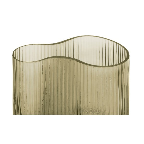 Зелена стъклена ваза Wave, височина 18 cm Allure Wave - PT LIVING-image-2