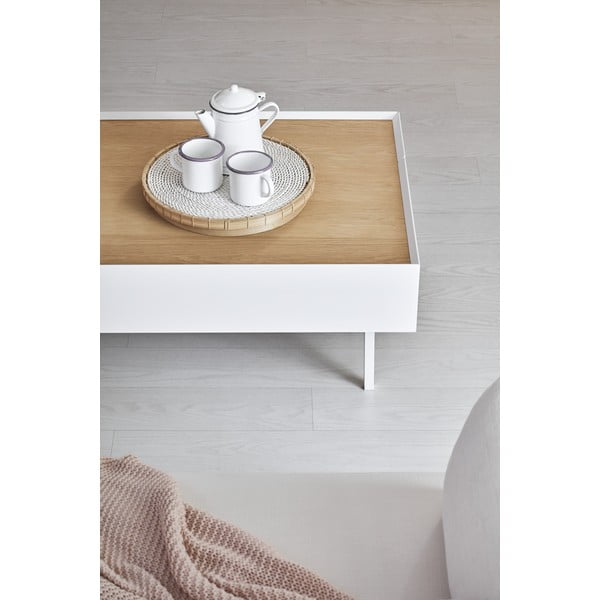 Бяла масичка за кафе Arista - Teulat-image-2