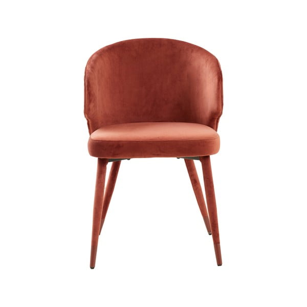 Светлочервени тапицирани трапезни столове в комплект 2 бр. Kosaka – Light & Living-image-4