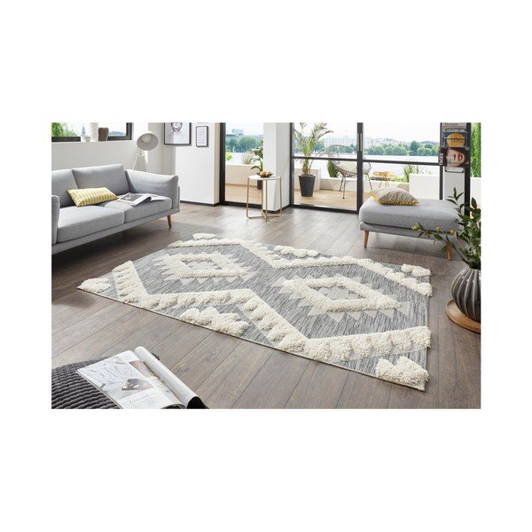 Сив килим Handira Indian, 170 x 115 cm - Mint Rugs-image-3