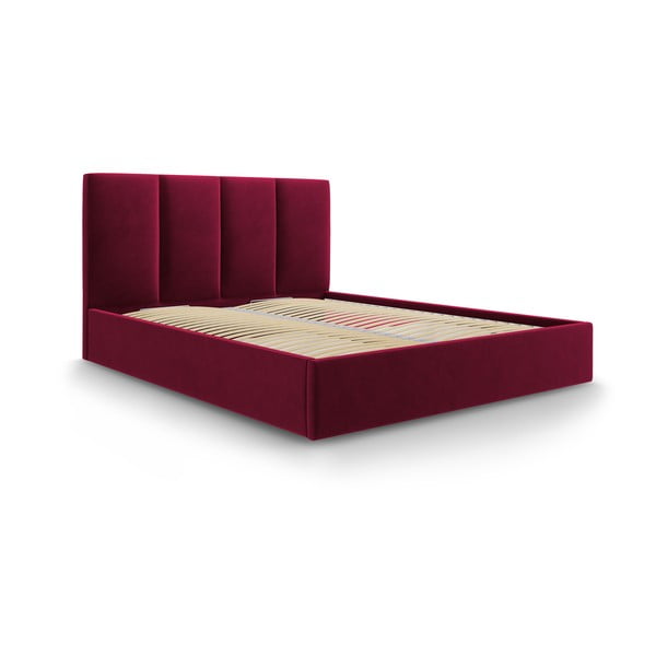 Виненочервено кадифено двойно легло , 140 x 200 cm Juniper - Mazzini Beds