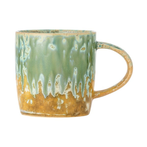 Жълта/светлозелена глинена чаша 400 ml Milani – Bloomingville-image-3