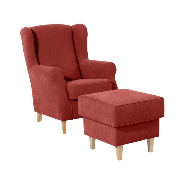 Тухленочервена табуретка за крака Lorris - Max Winzer-image-2