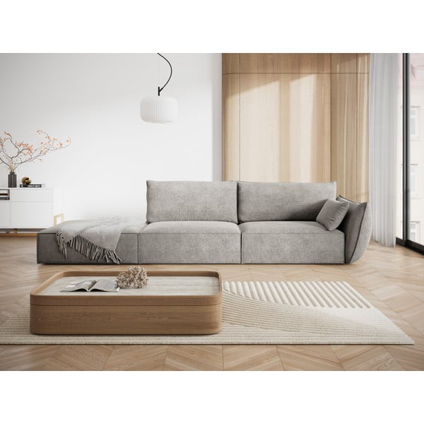 Светлосив шезлонг (десен ъгъл) Vanda – Mazzini Sofas-image-1