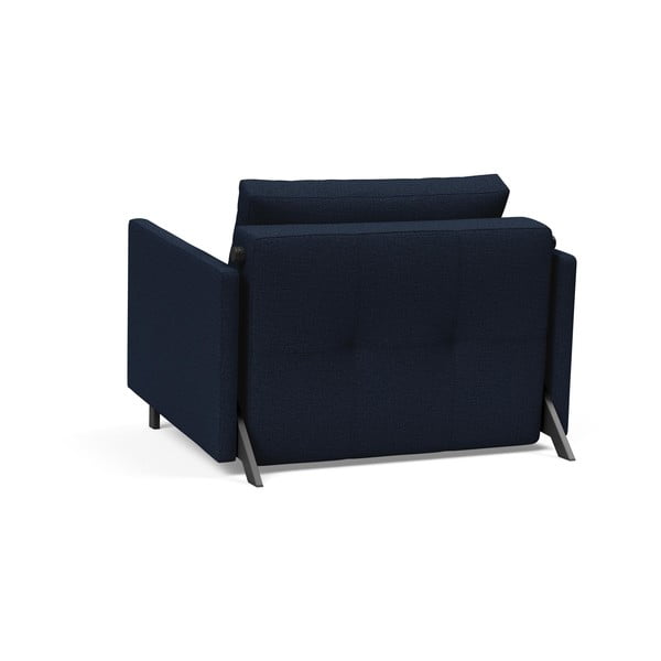 Тъмносин диван стол с подлакътници Смесен танц Blue Cubed - Innovation-image-4