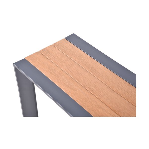 Тъмносива метална градинска пейка Silea – Garden Pleasure-image-3